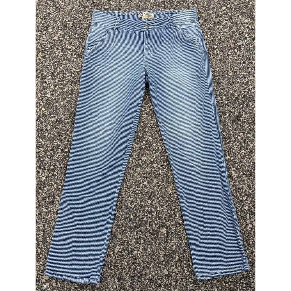 Women's Democracy Pinstripe Jeans, Size 10